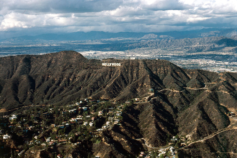 BW_AER030 : Hollywood Sign - Iconic Images