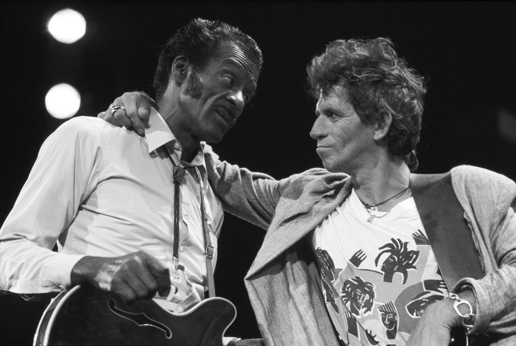 Chuck Berry and Keith Richards