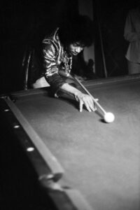 Hendrix Playing Pool