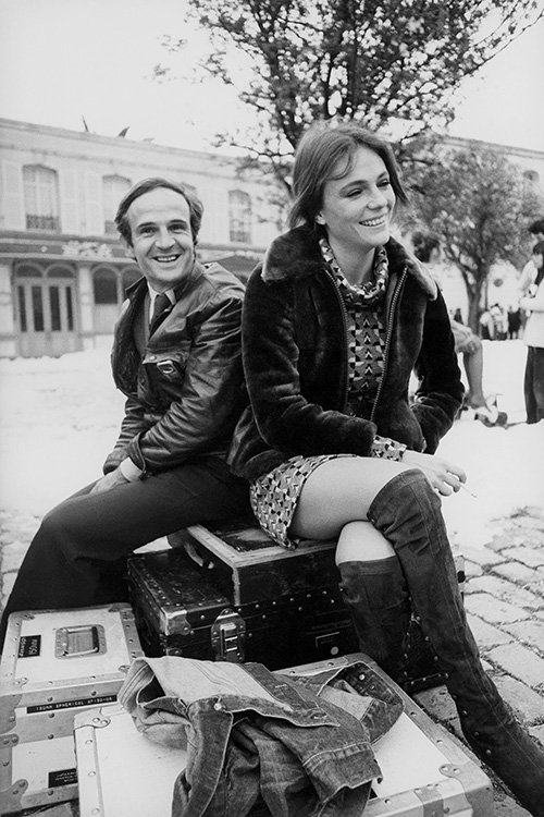 François Truffaut and Jacqueline Bisset