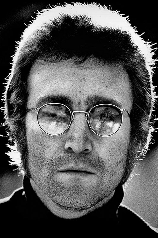 john lennon black and white young