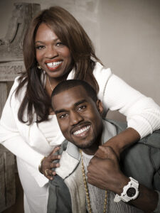 American musician Kayne West and his mother Dr. Donda West