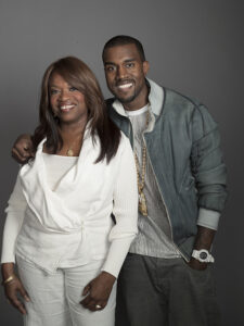 American musician Kayne West and his mother Dr. Donda West