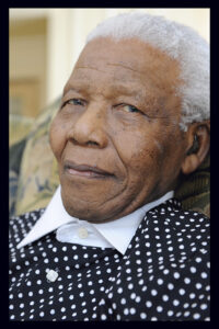 Former South African President Nelson Mandela, 2008.