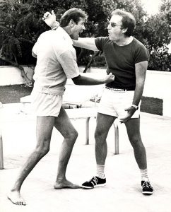 Peter Sellers and Roger Moore