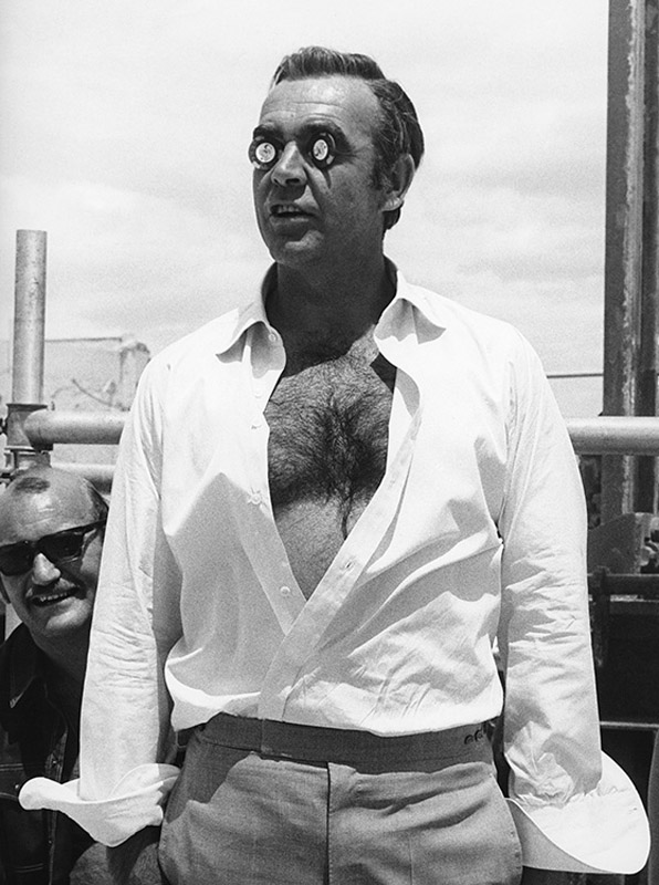 Scottish actor Sean Connery during the filming of ‘Diamonds Are F...