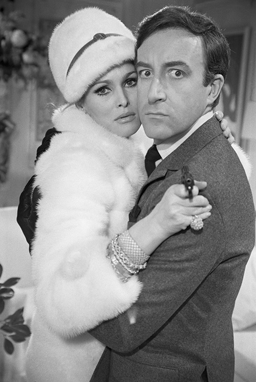 Ursula Andress and Peter Sellers
